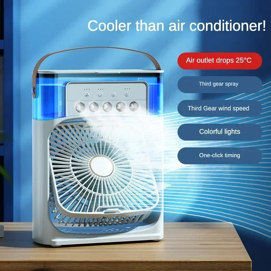 Mini Humidifier Fan 8 Inch – Air Conditioner – Household Air Cooler With 3 Speed Fan