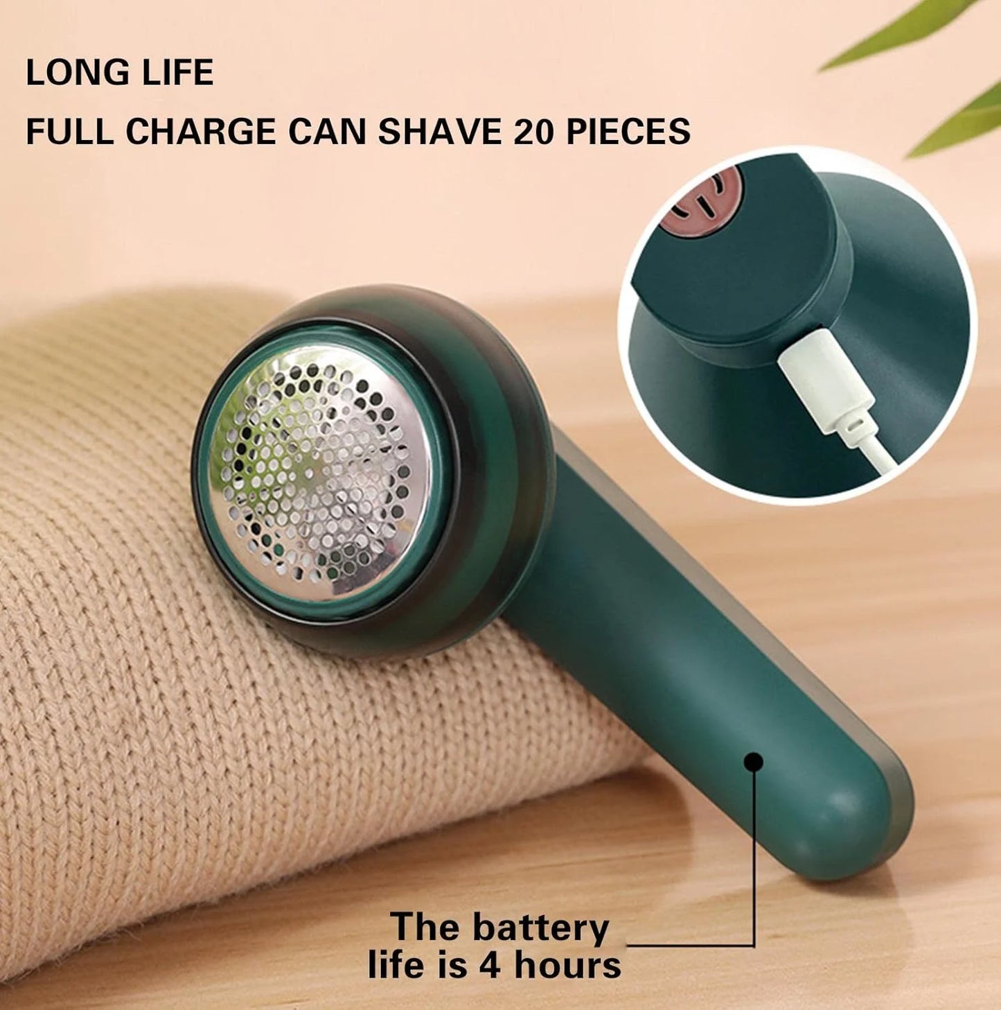 Portable Lint Remover - Rechargeable - Fuzz Remover Fabric Shaver